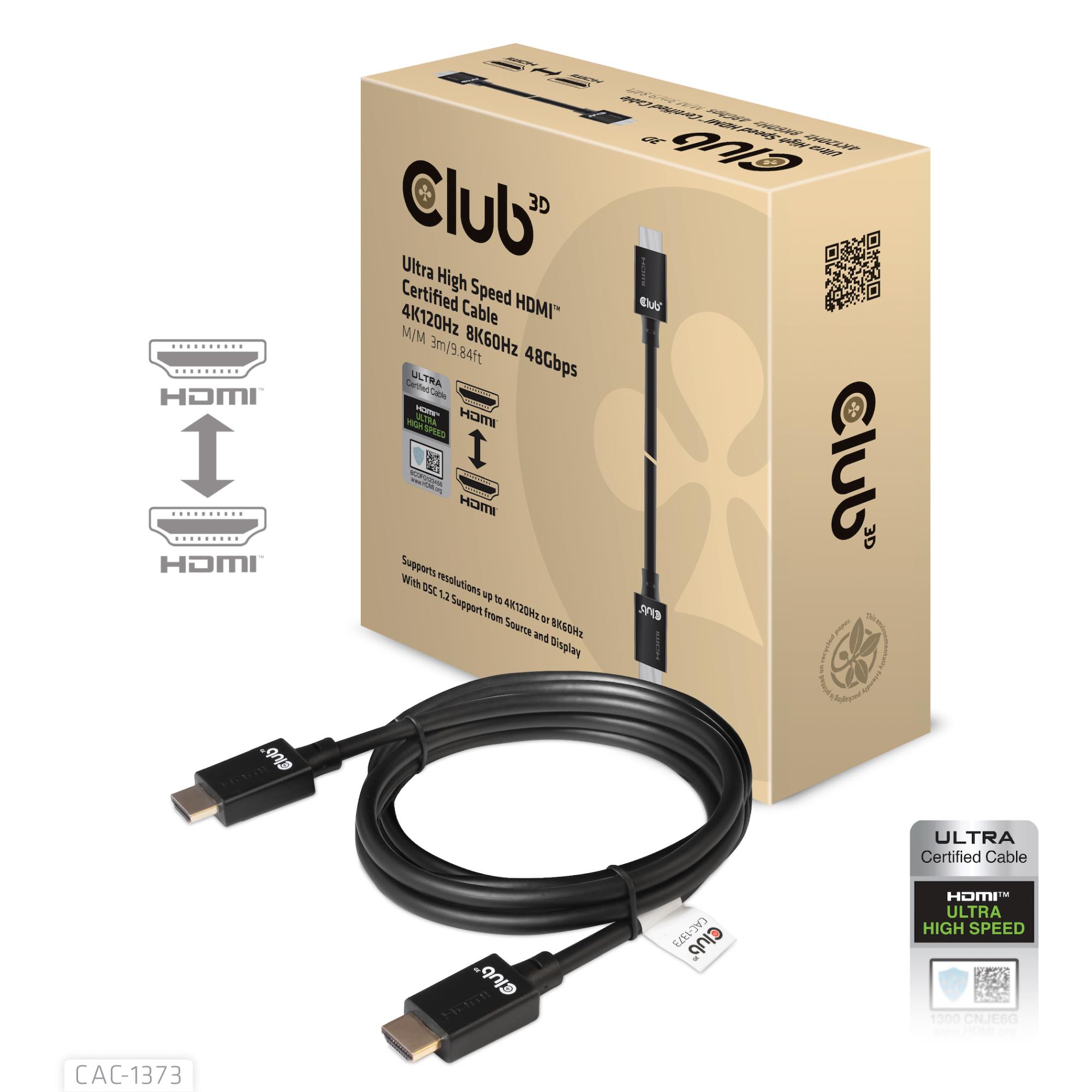 CABLE HDMI TO HDMI 3M/M/M CAC-1373