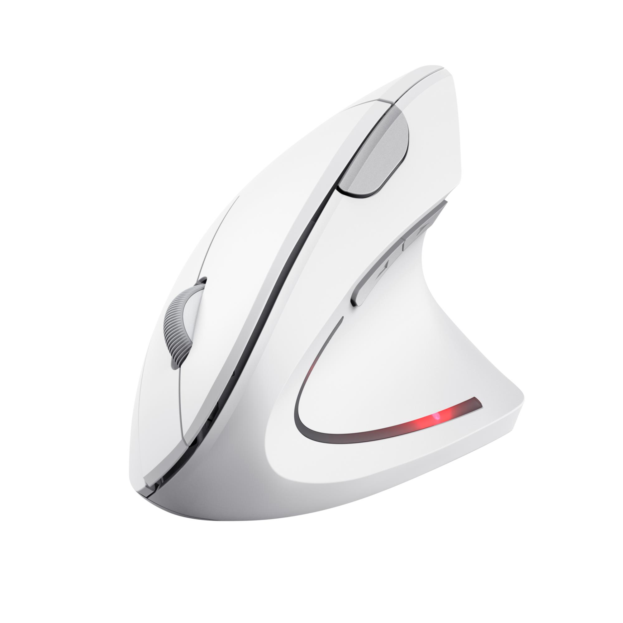 MOUSE USB OPTICAL WRL VERTO/ERGONOMIC WHITE