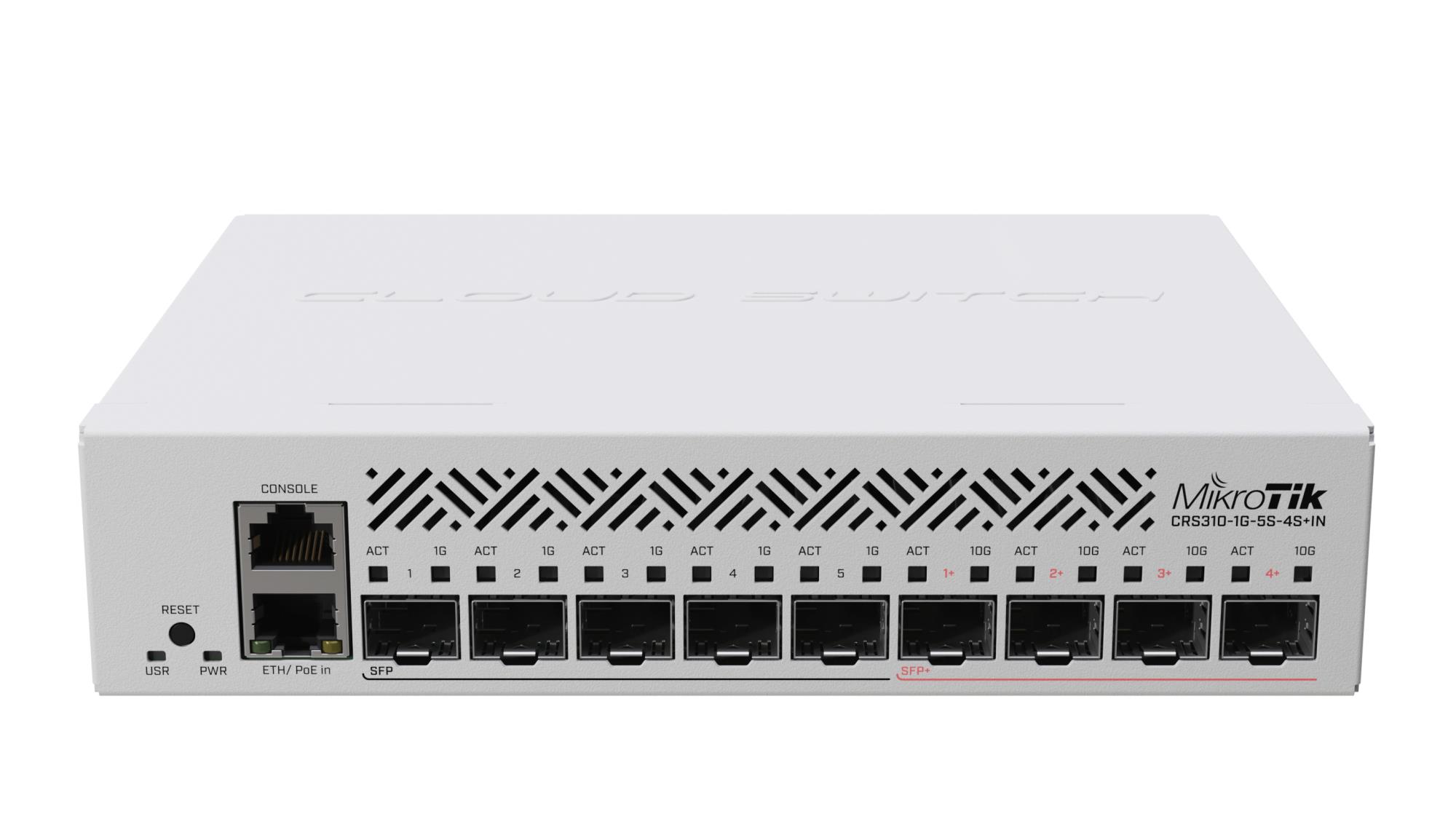 Switch, MIKROTIK, CRS310-1G-5S-4S+IN, Type L3, PoE