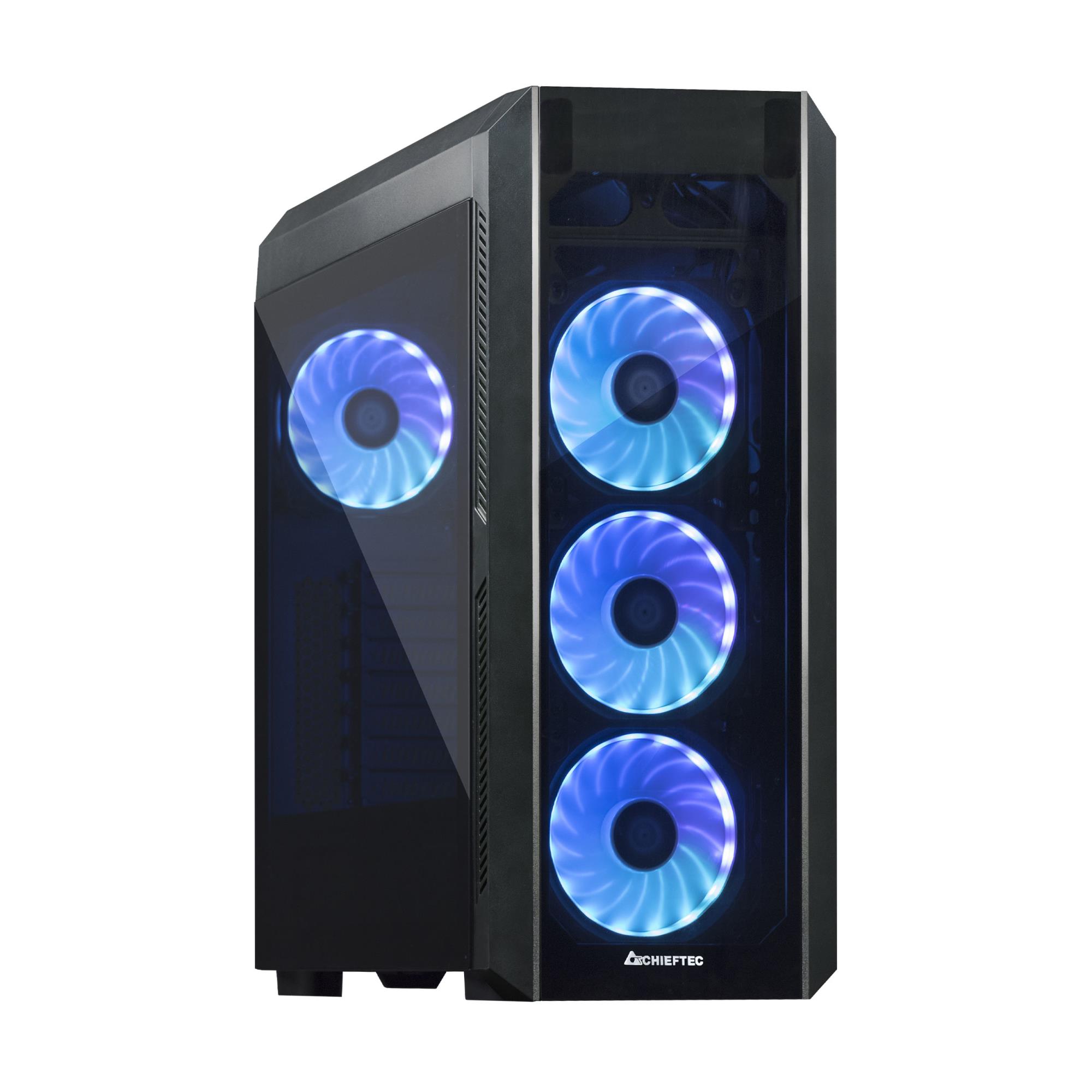 Case, CHIEFTEC, ATX/micro ATX/Mini-ITX, Black, Tower