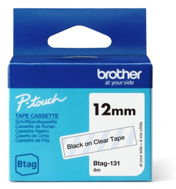 BROTHER BTAG-131 BTAG131 12MM BLACK ON