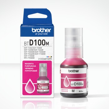 BROTHER BTD100M MAGENTA INK BOTTLE -