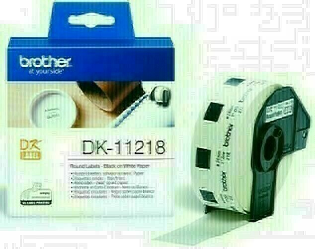 BROTHER DK11218 1"ROUND PAPER LABELS