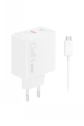 LENOVO DUAL USB-C 65W GAN CHARGER